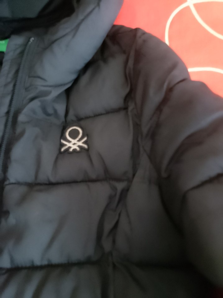 Çocuk Siyah Kapitone Kışlık Mont - Görsel 3