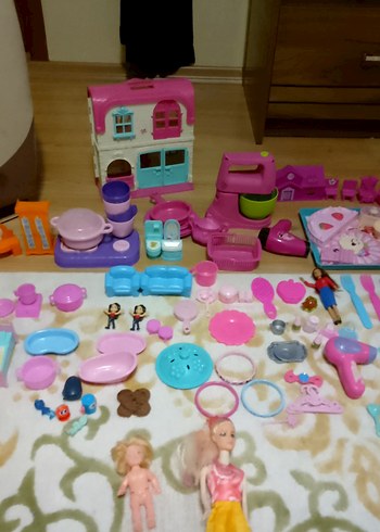 Pembe Pastel Oyuncak Seti ve Bebekler - Görsel 4