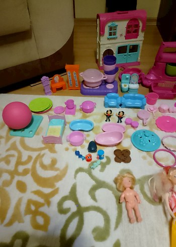 Pembe Pastel Oyuncak Seti ve Bebekler - Görsel 6