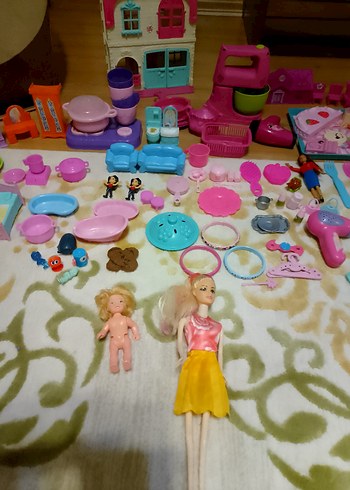 Pembe Pastel Oyuncak Seti ve Bebekler - Görsel 5