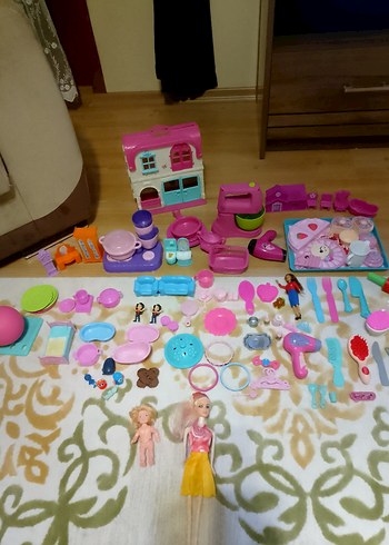 Pembe Pastel Oyuncak Seti ve Bebekler - Görsel 7