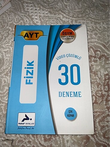 paraf ayt fizik denme