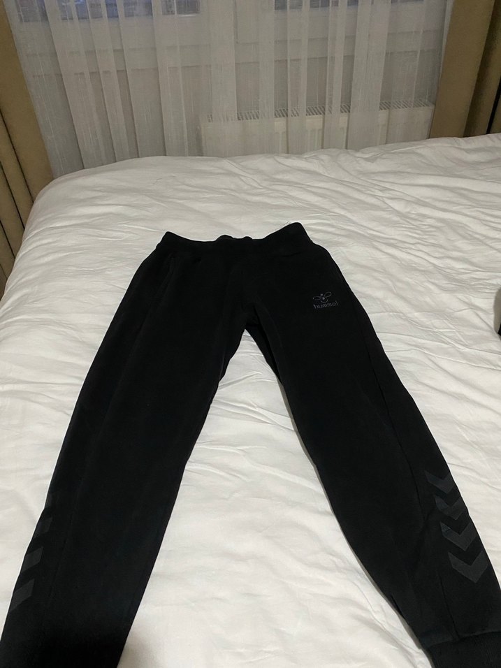 Orijinal Hummel Siyah Düğmeli Erkek Eşofman Altı - Görsel 2