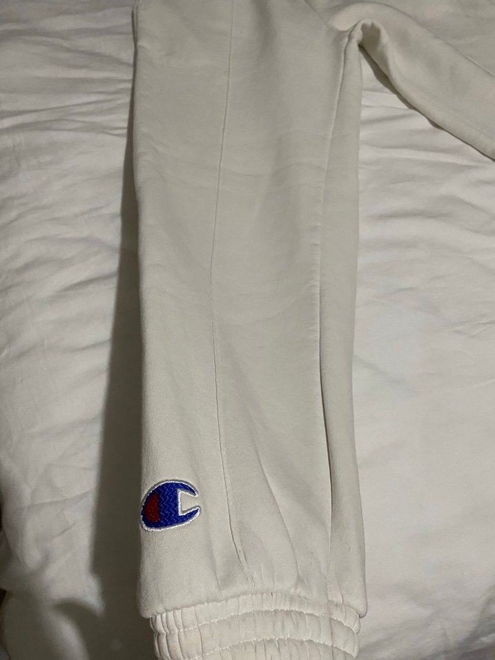 Beyaz Rahat Kesim erkek Eşofman Altı - Görsel 2