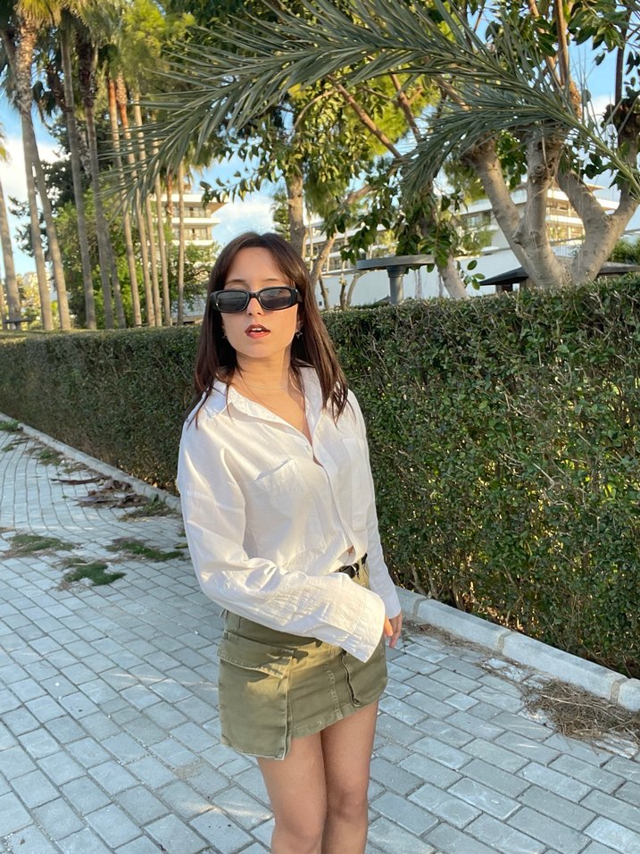 bershka kargo etek - Görsel 3