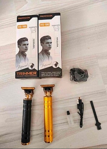 METAL GÖVDE ÇELİK BIÇAK ŞARJLI SAÇ SAKAL TIRAŞ MAKİNESİ  - Görsel 2