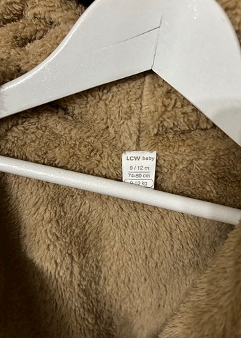 Kapüşonlu Bej Erkek bebek Hırka - Görsel 4