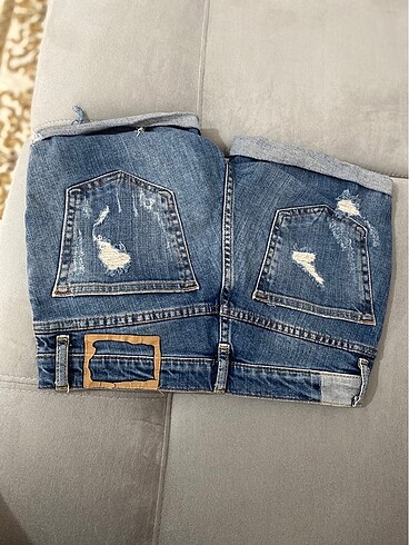 xs Beden lacivert Renk Jean kot şort