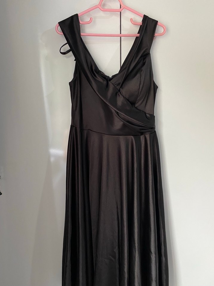 Siyah Midi Elbise abiye büyük beden - Görsel 2