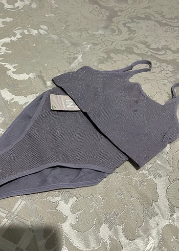 Gri Mini Bantlı Kadın Bikini - Görsel 4