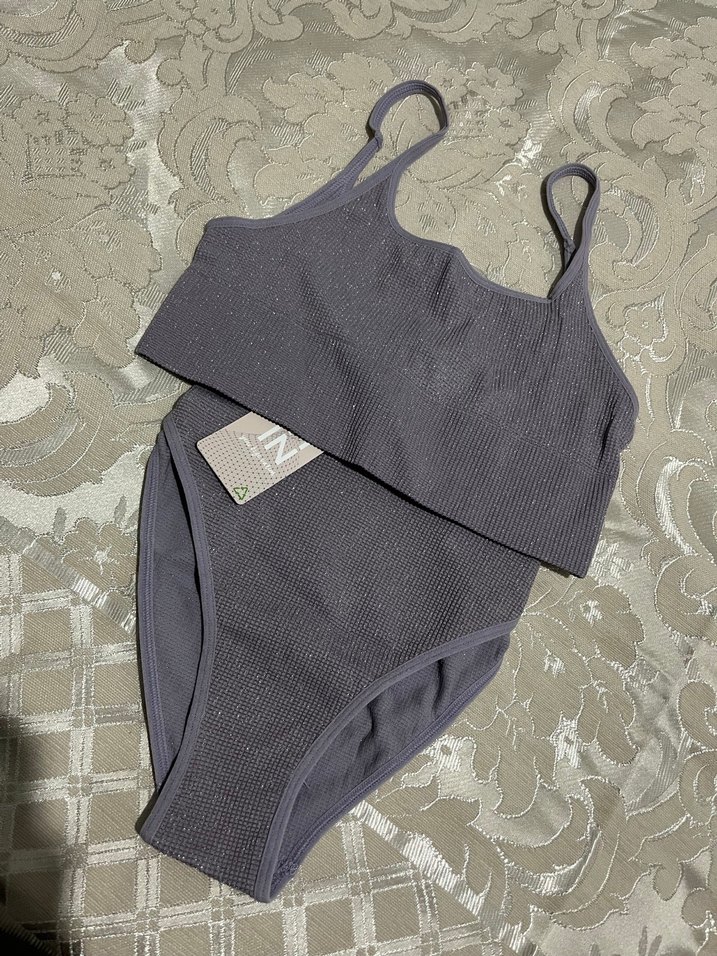 Gri Mini Bantlı Kadın Bikini - Görsel 2