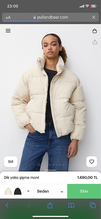 Mont pull bear yeni durumda