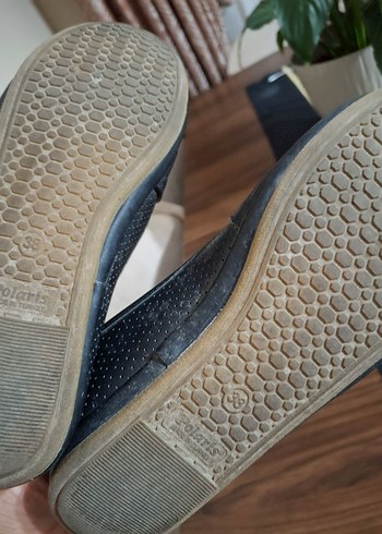 Siyah Tokalı Kadın Günlük Topuklu Babet - Görsel 3