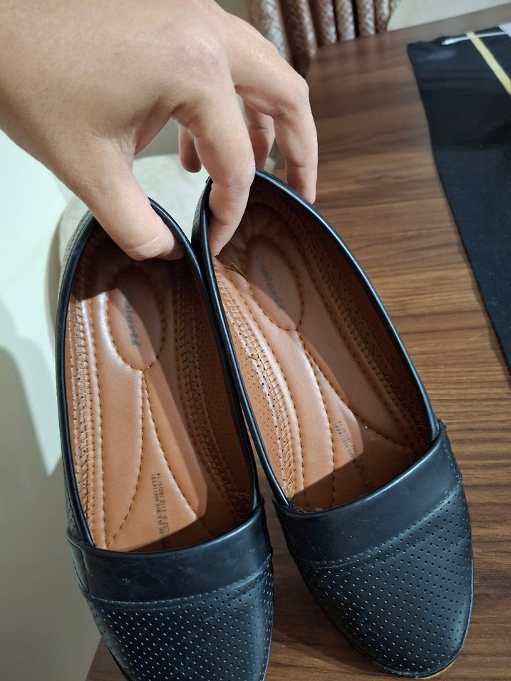 Siyah Tokalı Kadın Günlük Topuklu Babet - Görsel 2