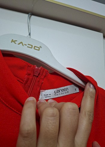 Kadın Kırmızı Tunik - Görsel 4