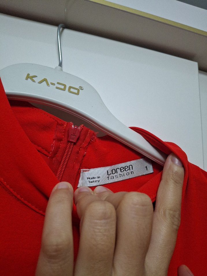 Kadın Kırmızı Tunik - Görsel 4