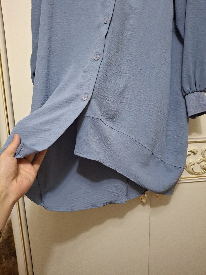 Mavi Uzun Kollu tunik - Görsel 2