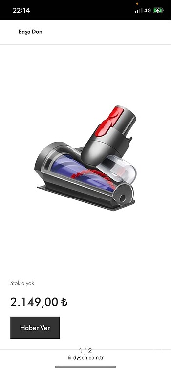 Dyson anti tangle mini motorhead