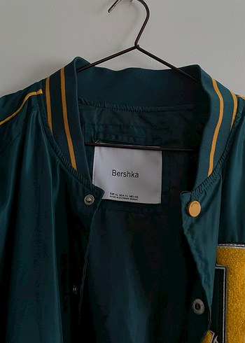 Düğmeli Yeşil Bomber Ceket bershka - Görsel 2