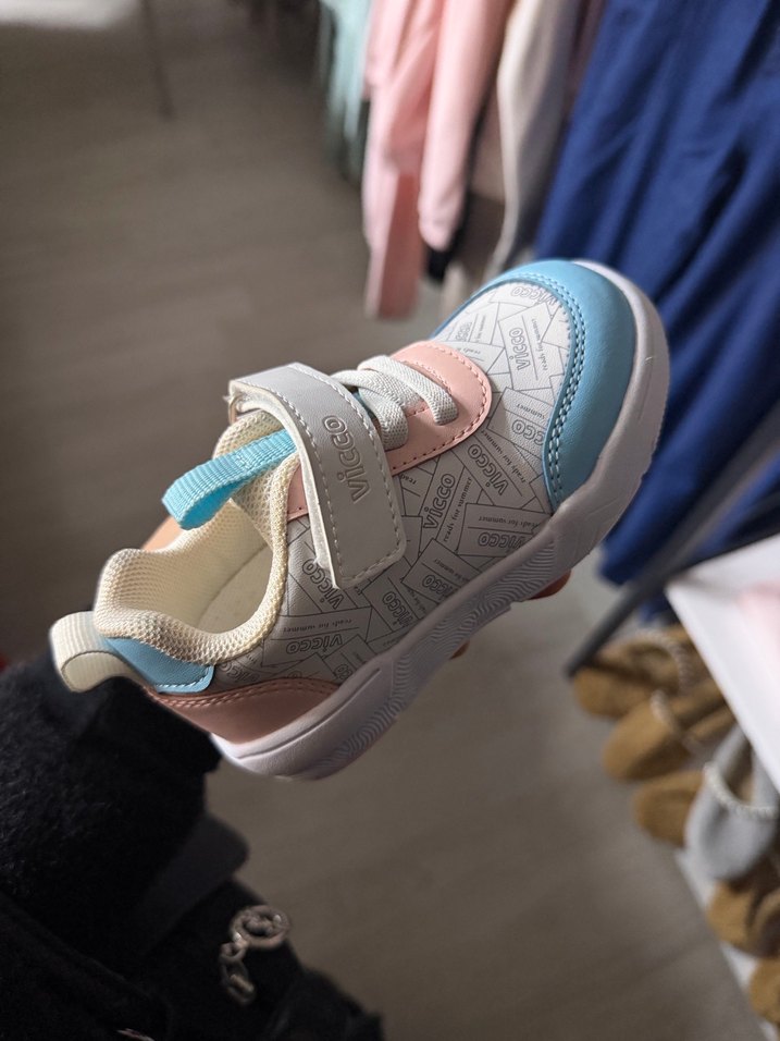 Kız Çocuk Çok Renkli Spor Ayakkabı Velcro - Görsel 2