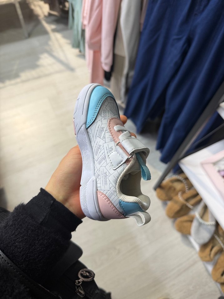 Kız Çocuk Çok Renkli Spor Ayakkabı Velcro - Görsel 4