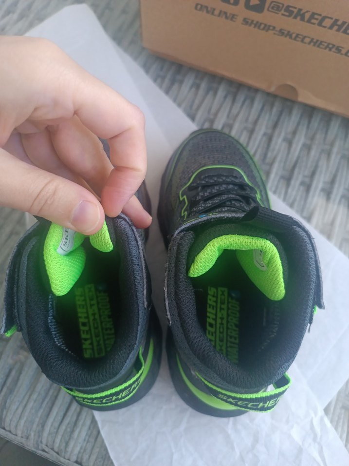 Erkek Çocuk Yeşil siyah Spor Ayakkabı Velcro - Görsel 5