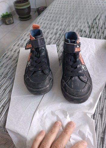 Siyah Erkek Çocuk Kauçuk Botlar Velcro - Görsel 5