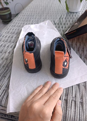 Siyah Erkek Çocuk Kauçuk Botlar Velcro - Görsel 3