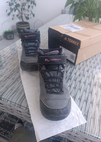 Kız Çocuk Gri Street Wear Botlar Velcro - Görsel 2