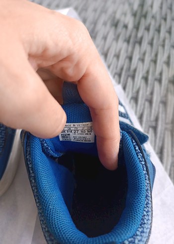 Erkek Çocuk Mavi Adidas Sneakers Velcro - Görsel 5