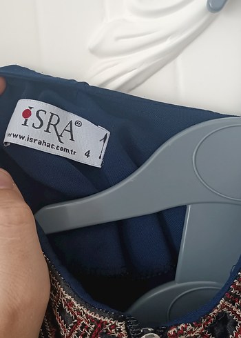 Nakışlı Mavi Bohem Uzun Elbise - Görsel 5