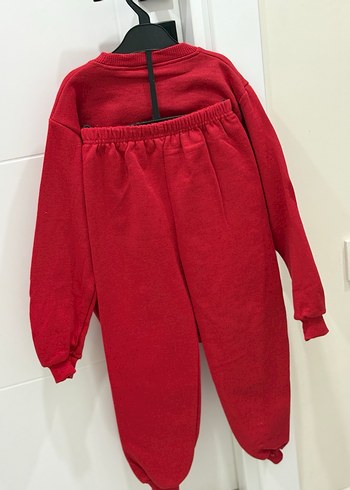 Kız Çocuk Kırmızı Powerpuff Sweatshirt ve Eşofman - Görsel 5