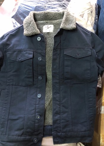 Lee Cooper Koyu Lacivert Peluslu Kislik Ceket