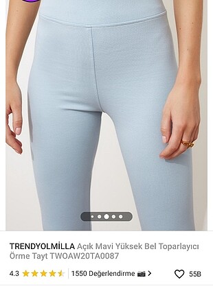 m Beden Açık mavi trendyolmilla tayt