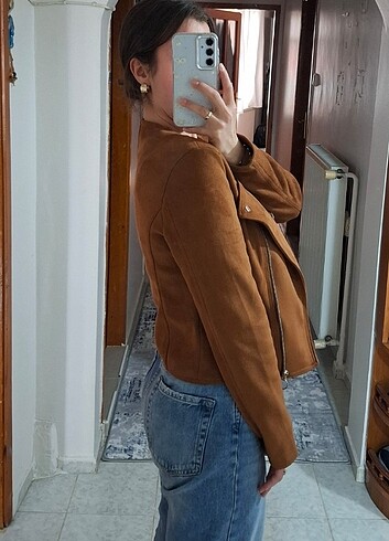 Stradivarius Taba renkli kısa ceket