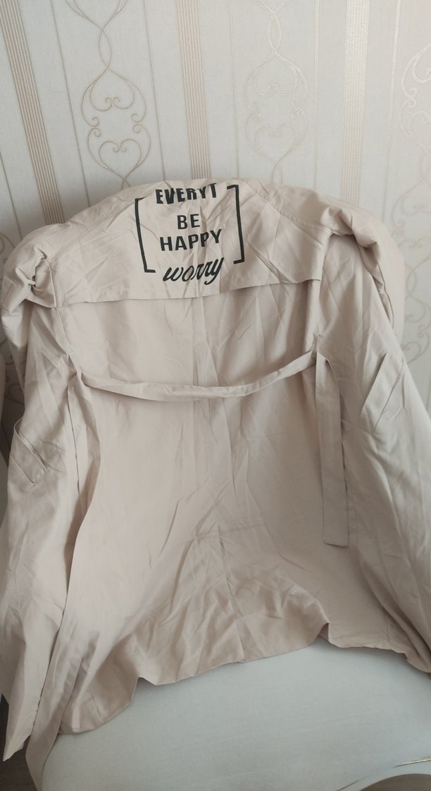 Bej Midi Kadın Trençkot - Görsel 5