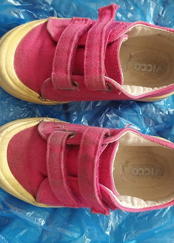 Kız Çocuk Pembe Cırt Cırtlı Spor Ayakkabı - Görsel 2