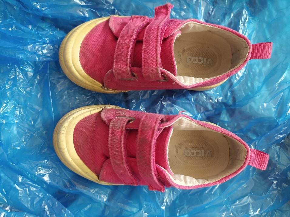 Kız Çocuk Pembe Cırt Cırtlı Spor Ayakkabı - Görsel 2