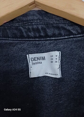 m Beden siyah Renk Berska denim ceket