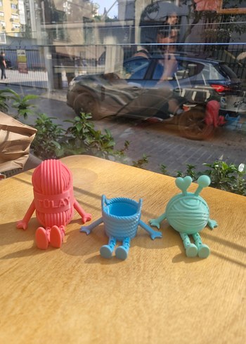 Renkli 3'lü örgü i Seti - Görsel 7