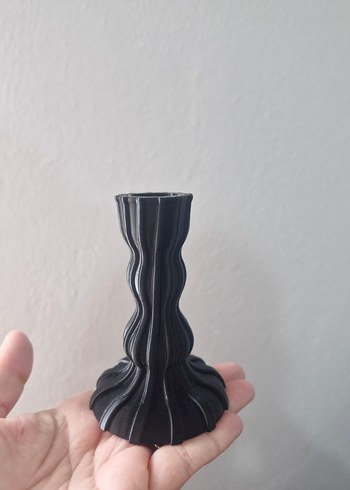 Siyah Dalgalı şamdan - Görsel 3