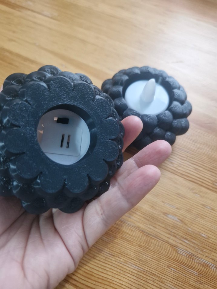 Siyah Kabarcıklı Mumluk Çifti - Görsel 3