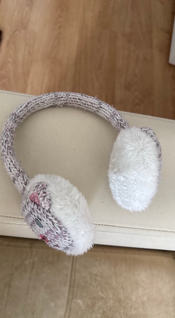 Beyaz ve Gri Kedi Kulaklığı - Görsel 2