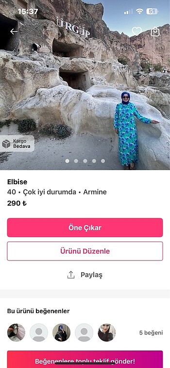 Viskon elbise