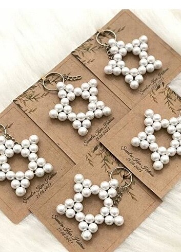 İnci anahtarlık yıldız anahtarlık 6.00 tl