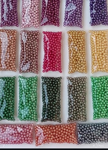 Renkli inci boncuk 500 gr