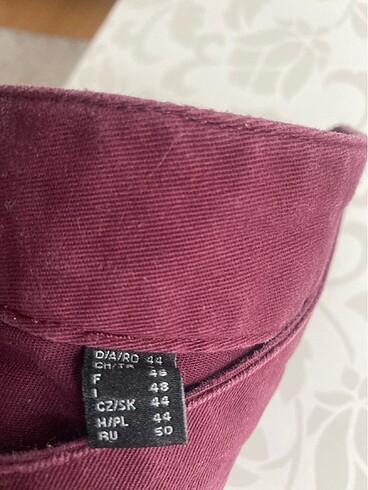 44 Beden bordo Renk Bayan kot pantolon