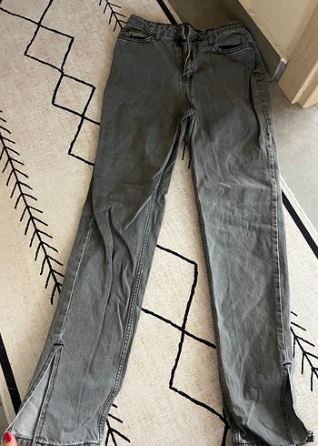 Diğer Gri Yikamali Denim Jean