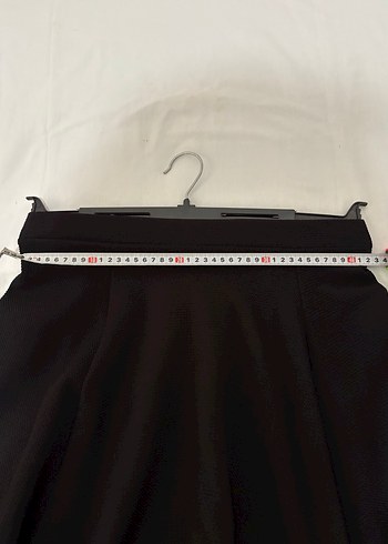 Siyah Pilili Mini Kadın Etek - Görsel 6