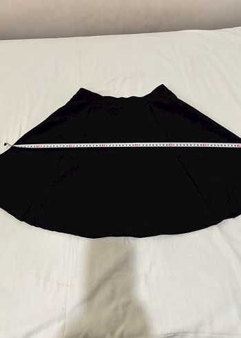 Siyah Pilili Mini Kadın Etek - Görsel 4